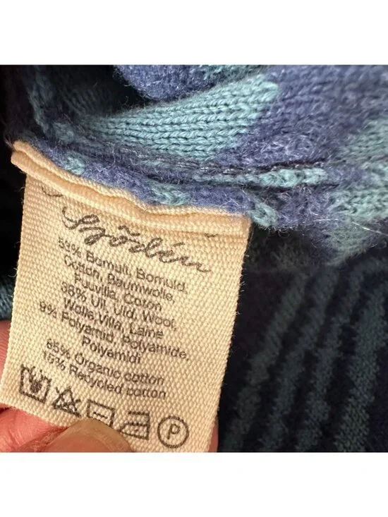 Gudrun Sjoden Sweater Cardigan Women's size XL Wool Cotton Jacket - Picture 8 of 8